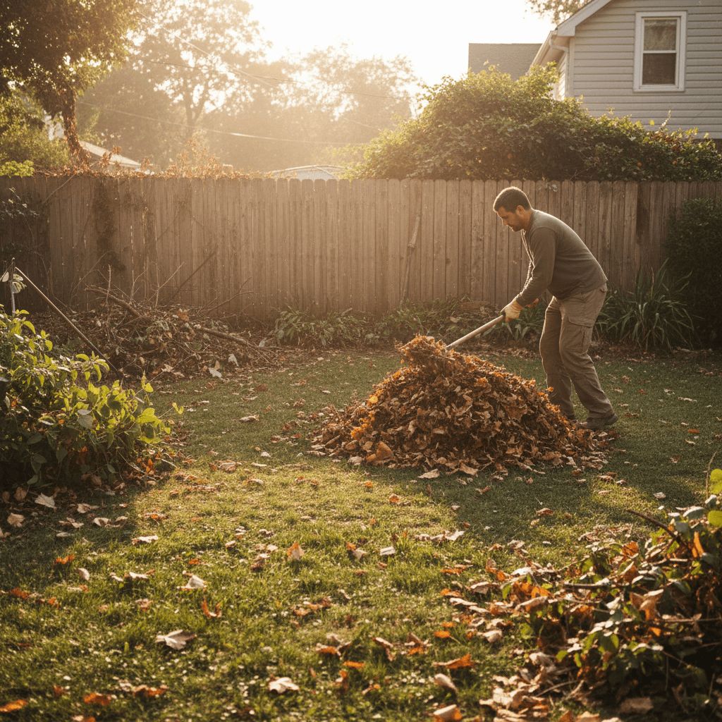 Yard waste and outdoor cleanups