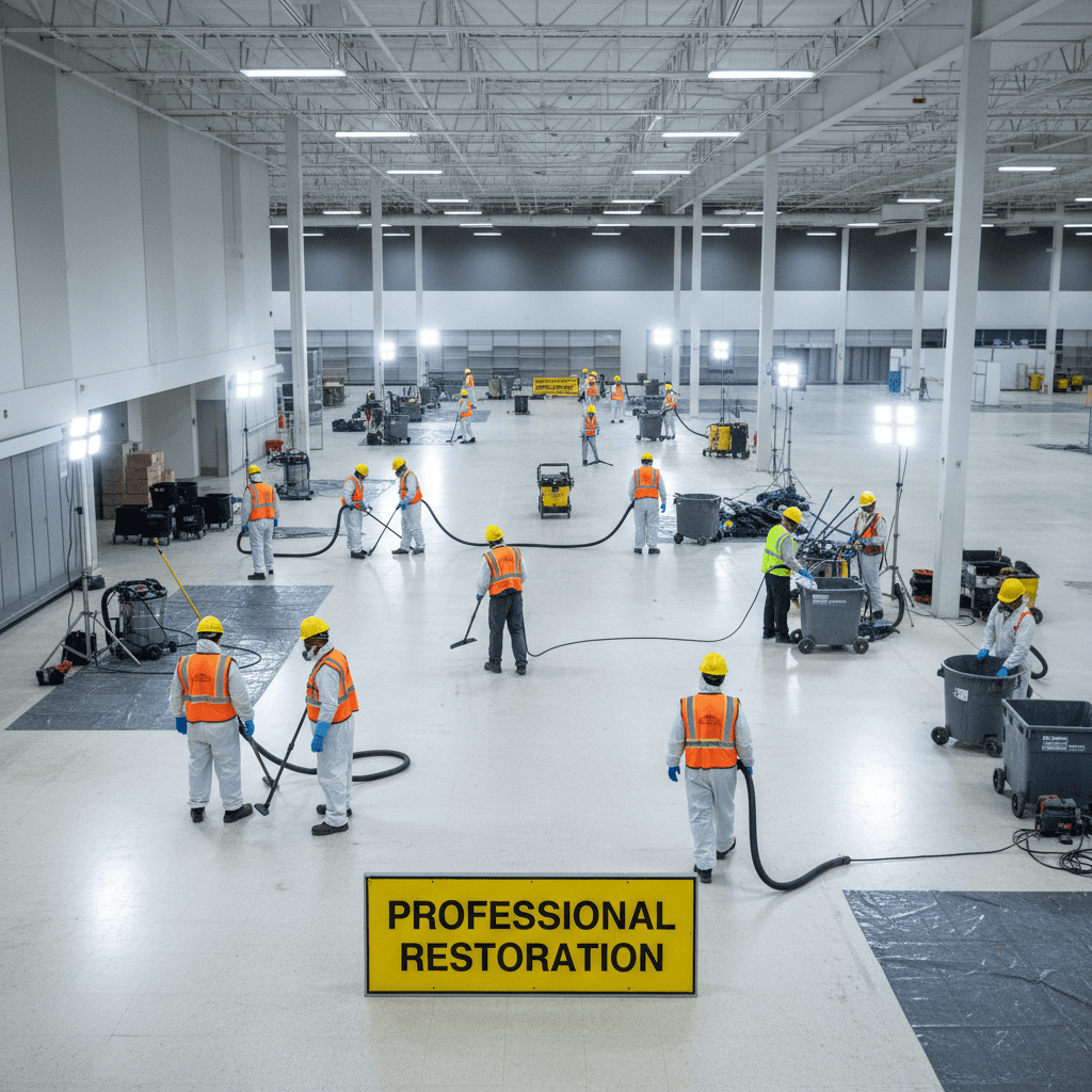 Commercial property disaster cleanup