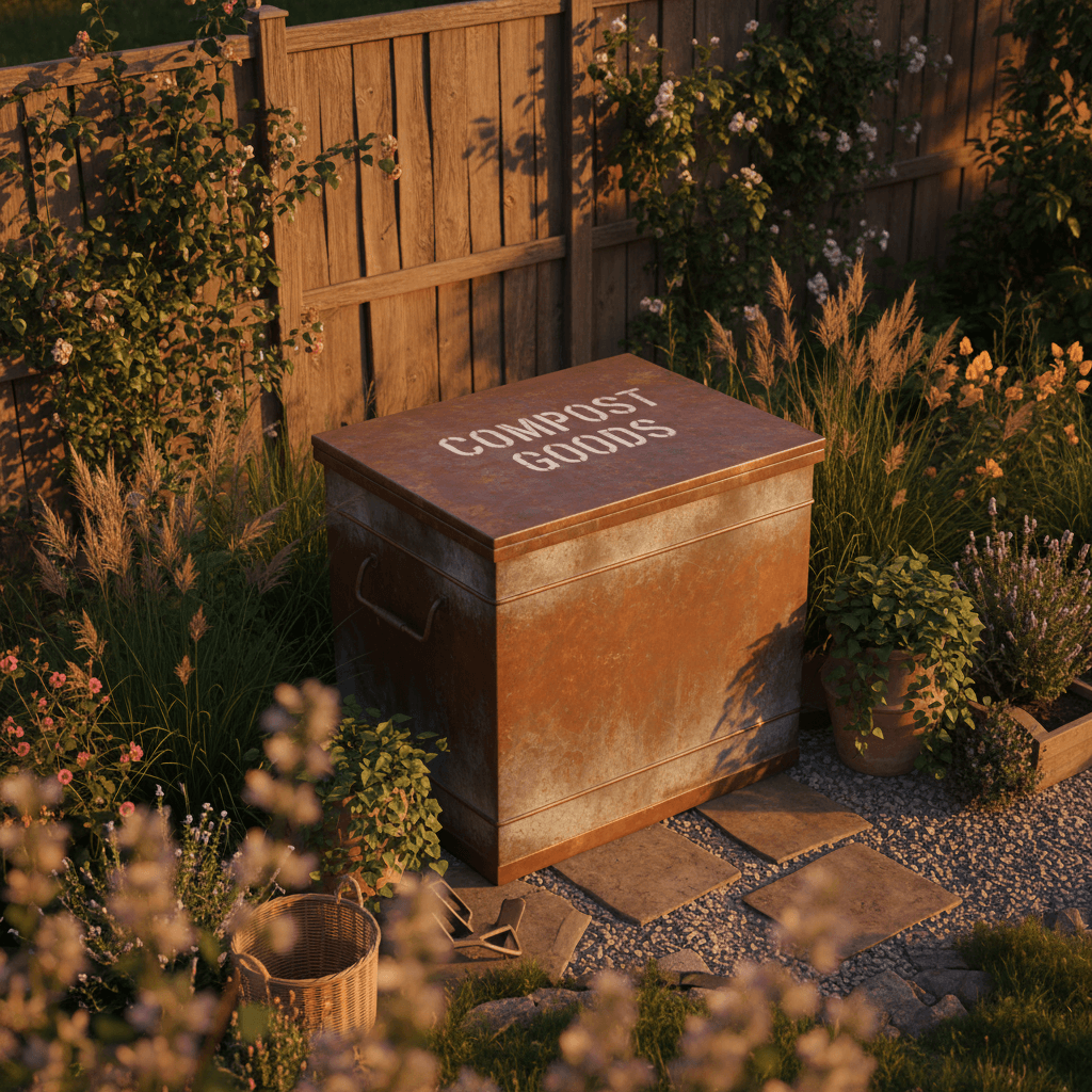 Dumpster rental in residential backyard during renovation