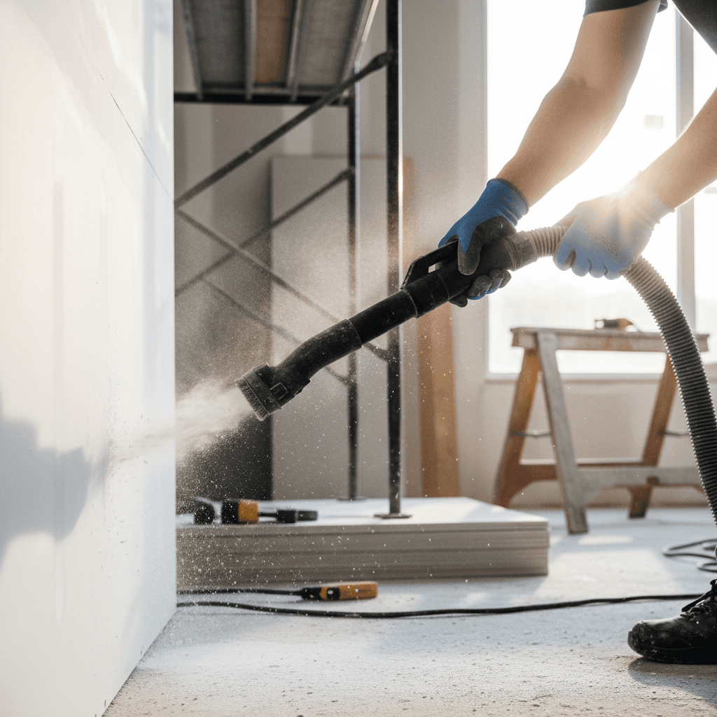 Dust and debris removal from construction site