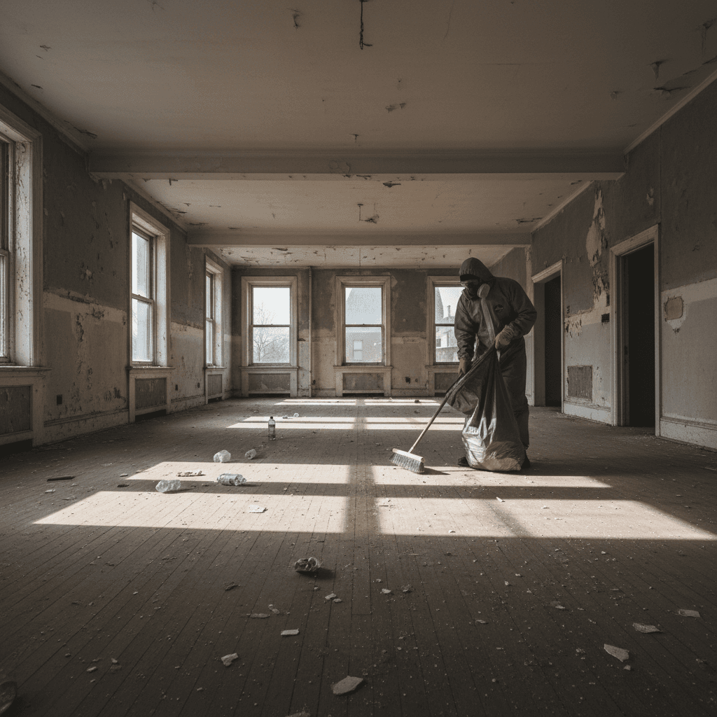 Foreclosure cleanout of vacant residential property