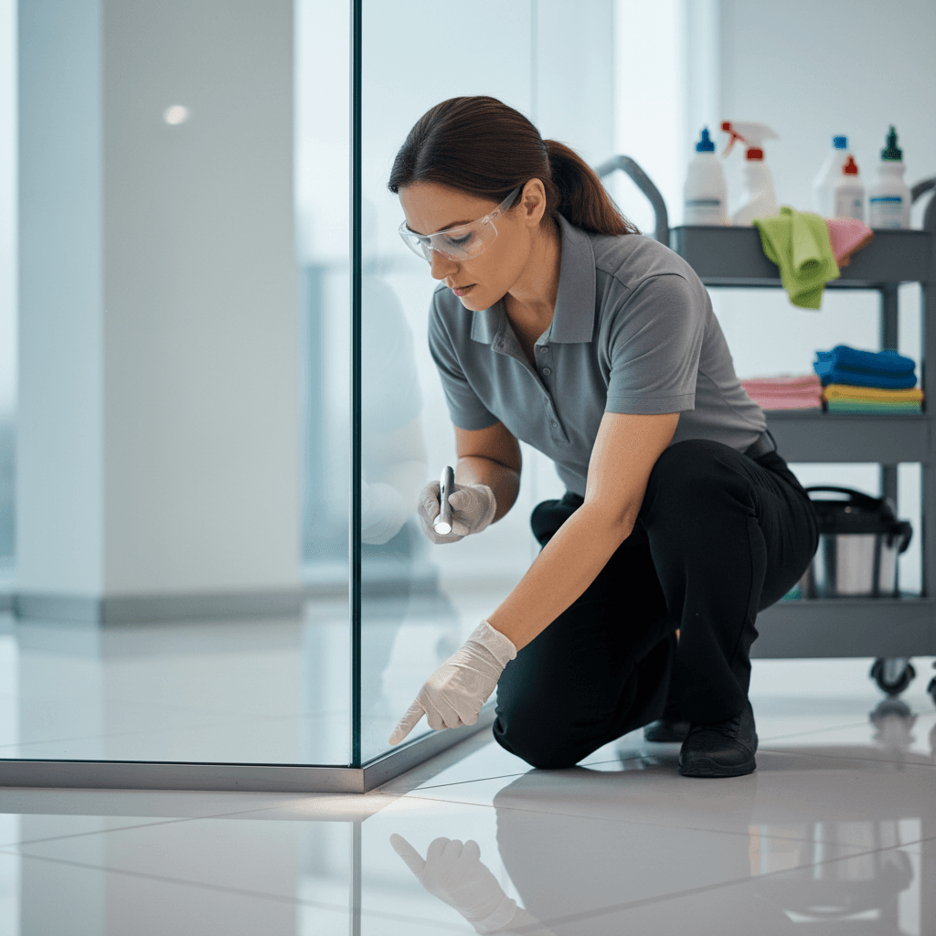 Quality control inspection of cleaned rental property