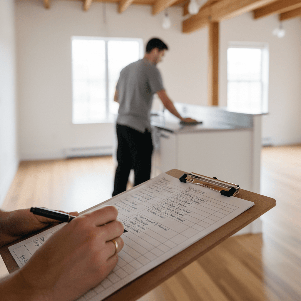 Routine property maintenance inspection and documentation